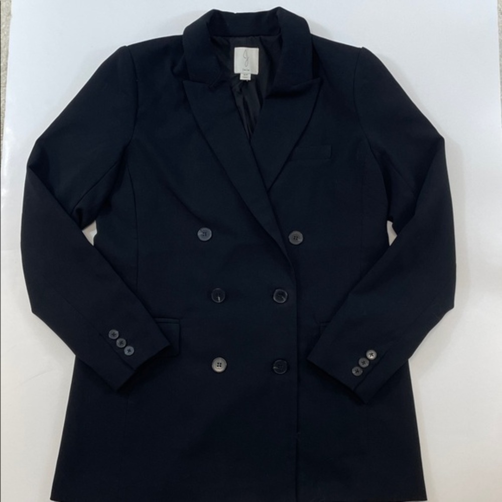 Joie Black Double Breasted Blazer Jacket Womens Sz SP